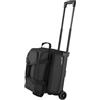 OEM Borsa per 2 palle da bowling VEVOR con doppie ruote e scomparto separato per scarpe (fino alla taglia 16 USA) e tasca accessori oversize, maniglia estraibile fino a 105 cm, colore nero.
