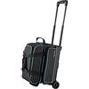 OEM Borsa per 3 bocce da bowling VEVOR con doppie ruote e scomparto separato per scarpe (fino alla taglia 16 USA) e tasca accessori extra large, maniglia estensibile fino a 105 cm Nero + Blu