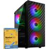 CYBERNERDS | PC da gaming professionale | P14 | Ryzen 7 5700X | 16 GB di RAM | 512 GB SSD | RX 7600 | Windows 11 Pro