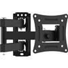 Benza Supporto TV a parete Ibbenzoa® - supporto flessibile, inclinabile e girevole per schermi da 13 a 32 pollici (fino a 20 kg), standard VESA 100x100/75x75, rotazione a 360°, inclinazione ±90°, colore nero, materiale: acciaio, distanza dal muro: …