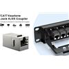 StarTech Connettore Keystone RJ45 - CAT7 STP - Schermato - Femmina-femmina - 10 Gbit/s - Lega di zinco - Confezione da 12