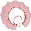 Godneei Cappello Doccia Bambini Proteggi Occhi e Orecchie Silicone Regolabile Cuffia Doccia Visiera Shampoo Bambini (Rosa)