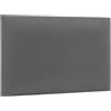 murando - Testiera Letto Singolo Imbottita, Rettangolo Velluto, 40x50 cm | 1 Pezzo, Pannelli Decorativi per Pareti, Pannello Imbottito per Camera da Letto Bambini, Design Elegante, Grigio Chiaro