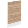 Vicco Pannello frontale R-Line, Sonoma, 45 cm | Lavastoviglie semi-integrata 45cm · Senza piano di lavoro · Abbinato al frontale cucina · Liberamente combinabile
