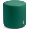 Avalon - Pouf Poggiapiedi Rigido CILINDRO Mamba Ignifugo Classe 1IM in Ecopelle Nautica, Puff Poggiapiedi, Seduta da Interno ed Esterno, Professionale Comodo Impermeabile, Made IT(35cm-Verde bandiera)
