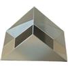 INTCHE Prisma triangolare ad angolo retto K9 da 20×20×20 mm, prisma ottico a riflessione esterna totale con piano inclinato alluminizzato a 90°