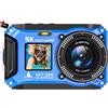 SiSuSy Macchina fotografica subacquea 5K 64MP 33FT impermeabile, 32GB Card | Adatto per snorkeling, vacanze, messa a fuoco automatica UHD Point-and-Shoot, compatta, galleggiabile, batteria da 1500 mAh