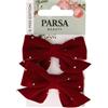 PARSA Beauty Haarclip Schleifen rot, Christmas Edition Fermacapelli 6.8 g