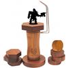 FOXBITE Porta pittura in miniatura, manico per pittura per Miniautres manico per vernice compatibile con miniature DND, modellini in scala, statuette fantasy