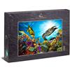 Ulmer Puzzleschmiede - Puzzle Sott'acqua: puzzle 1000 pezzi - mondo sottomarino con tartarughe marine, pesci e coralli