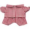 niannyyhouse Set pigiama a quadri multicolore, 10 cm, 15 cm, 20 cm (rosso, 15 cm)