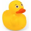 MIJOMA Anatra da bagno con sonaglio (Duck You) | Idea regalo per gli appassionati di paperelle da bagno, originale paperella sonora, decorazione da bagno e statuetta da