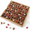 LEDELIRANT SUDOKU in legno massiccio di acacia, puzzle matematico da 6 anni, 4 livelli di difficoltà da facile a estremo. 81 gettoni colorati. Norme CE, eco-responsabile. Gioco di viaggio, marca LeDélirant
