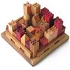 LEDELIRANT CITY Rompicapo in legno massiccio eco-responsabile alle Norme CE, difficoltà 5/6 di 10 anni, Marchio Francese Le Délirant, grande posibilta di combinazioni: 13 città diverse a costruire.