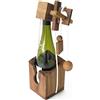 LEDELIRANT ROMPICAPO per BOTTIGLIA sfere e anelli. Gioco Puzzle in legno massiccio eco-responsabile alle norme CE, difficoltà 3/6, marchio Le Délirant, Idea regalo originale Natale, lucchetto accessorio di vino