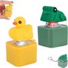 BTFO 2 Pezzi Giocattolo Portachiavi Fidget, Portachiavi Sonoro Ricaricabile Portatile Strumenti di Pulsante a Dito Divertenti Tasti Creative per Tastiera per Ragazzi Ragazze (Stile 3)
