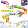 Ainiv 34 Pezzi Set di Giocattoli da Bagno Include un Flipper Fai da te e un Papero Scivolo con Ventose, Adatto a Bambini di 3, 4, 5 e 6 Anni