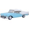 Oxford Diecast 1957 88 Cabrio (Top-Up) Banff Blu e Alcan Bianco con Bianco 1/87 (HO) Scala Diecast Model Car 87OC57002