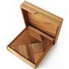 LEDELIRANT TANGRAM Gioco rompicapo da 6 anni, difficoltà 2/6 con più di 170 personaggi da completare. Realizzato a mano in legno massiccio di acacia, eco-responsabile, a norma CE. Scatola richiudibile.