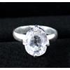 Anello Da Uomo Nuovo In Argento 925 7.40 Ct Fenakite Cushion Bianco AGI