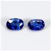 Egemdiamond Coppia 2pz Zaffiro Naturale Riscaldato Blu Royal Madagascar Ovale 1,06ct 6x3,8mm