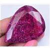 301.5 CT Naturale Sangue Rosso Rubino Pera Certificato Mozambico Splendido Gemma