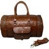 Fatto a mano Borsa Da Viaggio Slim Nuova In Vera Pelle Di Capra Marrone Vintage Per Uomo