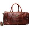Fatto a mano All Size GVB Leather Large Borsa Duffel da Viaggio Weekend Notte Artigianale