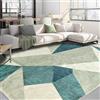 Tapis Design Tappeto Soggiorno Geometrico Moderno, Lavabile e Antiscivolo, 160 x 230 cm | Tappeto per Camera da Letto e Sala da Pranzo, Verde Beige e Giallo, Morbido Tappeto a Pelo Corto, Facile da Pulire