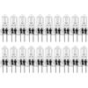 Seprendi 20 lampadine alogene G4, 20 W, 12 V, 2 pin, trasparenti, per illuminazione fornelli, luci di segnalazione, binari
