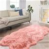 ORINOVA Tappeto Peloso Rosa 120x180 cm Camera da Letto Tappeti Rug Scendiletto Morbido Lavabile in Lavatrice Moderno Salotto