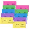 Nezyo Blocchetti Numerati da 1 a 1000, Verde Chiaro, Blu, Viola, Giallo, Magenta