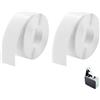 Lunpog Etichette P15, 2 rotoli da 12 mm x 40 mm, autoadesive, compatibili con stampanti per etichette P15, adatte per casa, ufficio, scuola, organizzazione magazzino, bianco, 160 etichette / rotolo