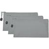 Generic Sacchetti impermeabili con cerniera, confezione da 3 buste portadocumenti A6 per ufficio, grigio