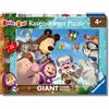 Ravensburger - Masha E Orso, Giant Floor Puzzle Educativo 3+ Anni, 24 Pezzi | Giant Floor Puzzle di Masha E Orso da 24 pezzi, educativo e divertente, ideale come regalo originale per bambini dai 3 anni.