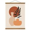 Alaoo Supporto Magnetico per Poster, Colore Teak, 41cm, Supporto per Poster | Utilizzato per appendere poster, adatto per soggiorno, camera da letto e ufficio