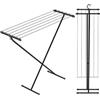 Rörets Stendibiancheria Compact Hot Chocolate, 32 x 90 x 83 cm | 5,5 m di lunghezza e ganci portaoggetti, piccolo stendibiancheria, stendibiancheria salvaspazio