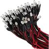 Koanhinn 10 pezzi 12 V 20 cm LED pre-cablato 3 mm rosso