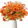 Jadeunm 10 mazzi di fiori artificiali autunnali bouquet artificiale autunnale resistente alle intemperie piante autunnali da balcone fiori artificiali autunnali come veri decorazione autunnale per il giardino