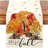 Artscope Runner da Tavolo per Giorno del Ringraziamento 40x240cm, Decorazioni a Tema Autunno per del Tavolo da Pranzo Cucina Feste Fattoria (Foresta Autunnale)