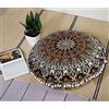 AVA Collections Copricuscino (Star Mandala- Marrone Nero)