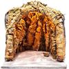 Holyart Presepe Napoletano: Grotta illuminata legno e sughero presepe napoletano 30x30x30 cm