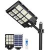 Gefolly SL-3900W Lampione Solare LED Esterno, Faro LED Esterno con Pannello Solare con Sensore di Movimento, 6500K IP67 Impermeabile Faretto solare Esterno per Giardino Cortile Garage Strada