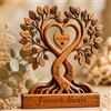 SOUFEEL Albero della Vita Cuori in Legno Personalizzati con Nomi e Data, Decorazione Romantica per Coppia, Personalizzato Idea Regalo per Lui e Lei, Regalo per Matrimonio Anniversario