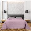 IL BOTTEGONE Copriletto Nido D'ape 100% Cotone Tinta Unita Waffle Singolo, Matrimoniale Coperta Estiva Leggera Letto Divano Elegante (Rosa, Singolo)