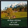 Vasemouh Cornice 40x40 in PVC,Portafoto da Parete, Perfetto per Casa Ufficio, Cornice Nera,1 Pezzo