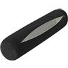 Generico Federa Cuscino Cervicale Traspirante con Cerniera Nascosta, Copri Cuscino Cilindrico 40x15 18x60 20x60 20x80, for Camera da Letto e Soggiorno(Nero,90x15cm)