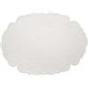 Blanc MARICLO Tovaglietta americana Ovale Boutis Shabby Chic Blanc Mariclo' (AVORIO)