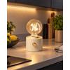 Northpoint Lampadina vintage a batteria Edison LED lampada da tavolo USB-C dimmerabile con interruttore girevole - decorazione moderna beige