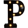 Fancysky Lettere LED Luminose 22 cm Nero, P | Atmosfera Romantica, Laurea e Festival, Feste ed Eventi, Lettere Luminose, Halloween Natale
